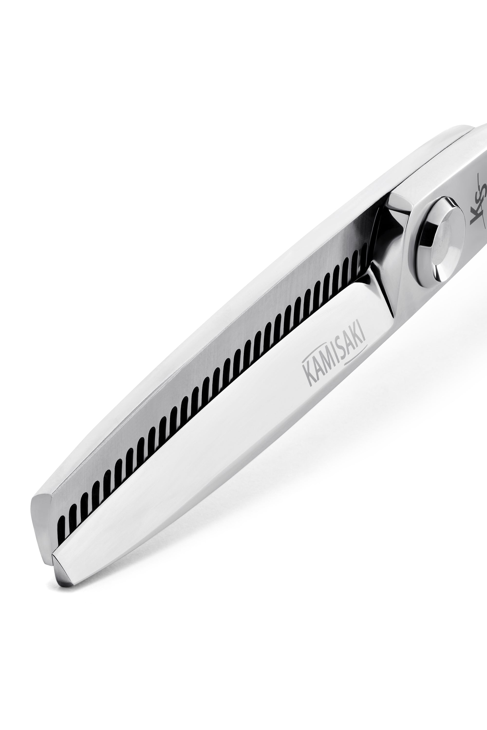 Sfoltitrice professionale da 6 pollici Kamisaki Shogun per sgrossatura veloce e precisione in salone.